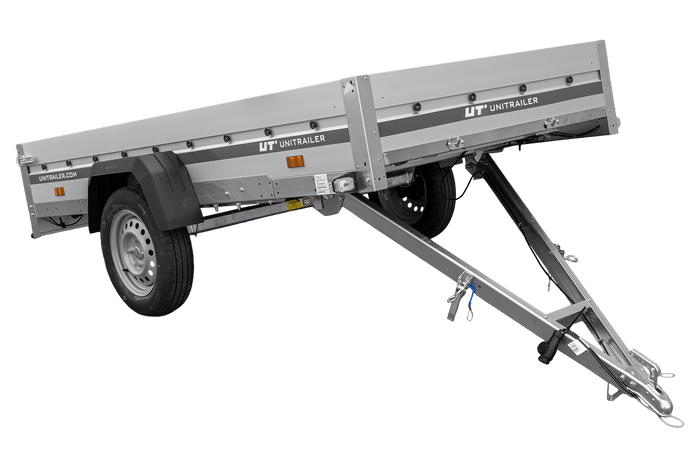 Anhänger mit Aluminiumseitenwänden 264x125 Unitrailer Garden 264 KIPP ALU