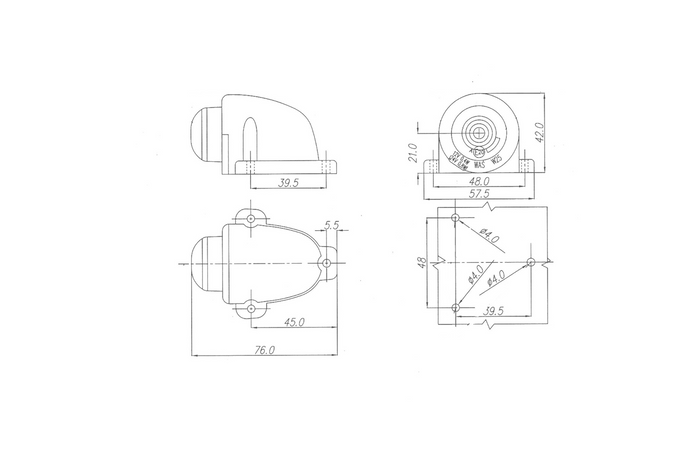 WAŚ W25 133 LED-Positionsleuchte universell