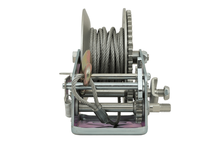 KNOTT 6X0017.008 Handwinde für 900-kg-Anhänger mit Stahlseil