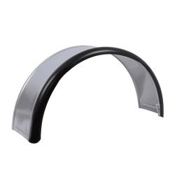 Kotflügel für Anhänger 13-15" DOMAR DK7110 Radlauf 820/240 mm Metall mit Gummikante