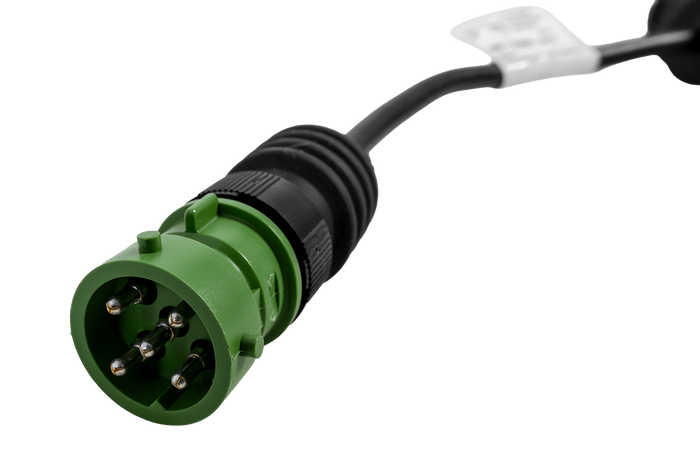 Bajonettadapter 5-polig / abgewinkelter Stecker ASS2 7-polig ASPÖCK rechter Adapter
