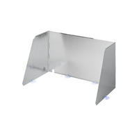 Osłona do kuchenki 3-częściowa z aluminium, składana i rozsuwana, 37/70 x 32 x 28