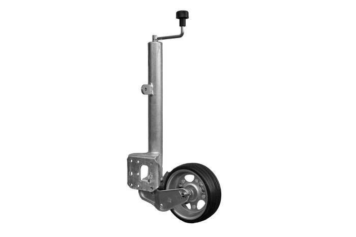 UNITRAILER automatisches Stützrad mit Griff 500 kg 60 mm 660–904 mm