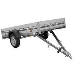 Anhänger mit Aluminiumseitenwänden 264x125 Unitrailer Garden 264 KIPP ALU