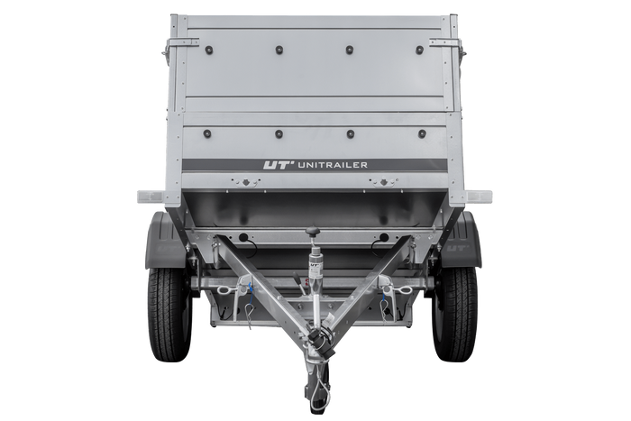 Gartenanhänger 200 KIPP mit Stützrad und zusätzlichen Bordwänden