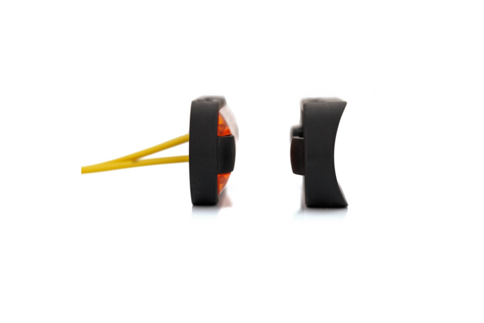 Orangefarbene Positionsleuchte HORPOL LD 3211 LED schlank universell