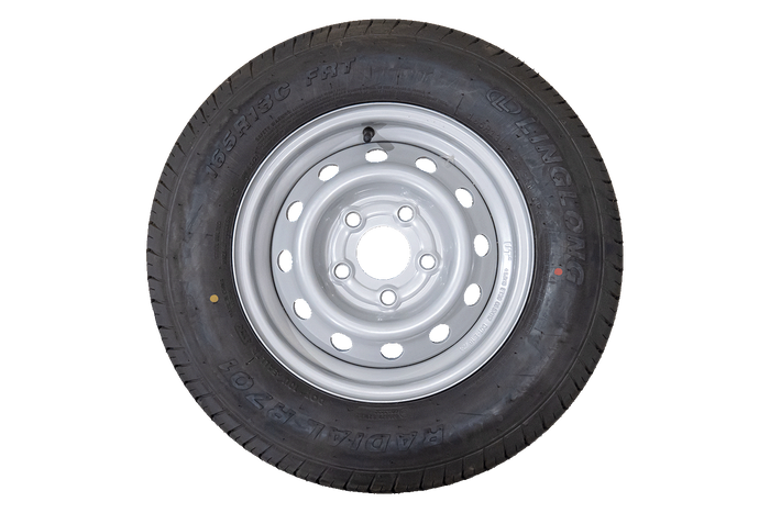 OUTLET Verstärktes Rad für Anhänger LINGLONG REIFEN 165/80 R13C 96/94N UNITRAILER FELGE 4.5Jx13"H2 5x112 ET:30
