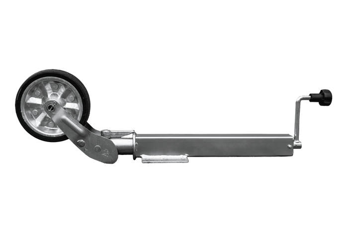 UNITRAILER automatisches Stützrad mit Griff 400 kg 60 mm 470–785 mm