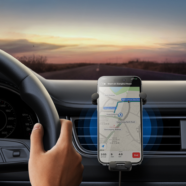 BASEUS Stabile Autohalterung mit Schwerkraftsystem und Qi 15W kabelloser Ladefunktion für die Lüftungsschlitze