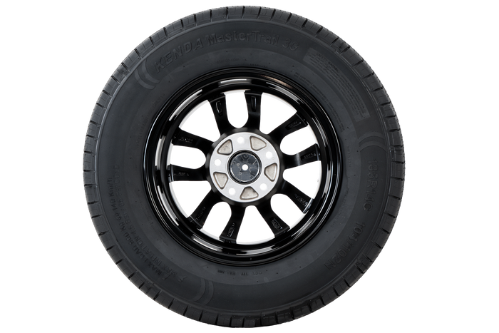 Verstärktes Anhängerrad REIFEN KENDA 185/80 R14C 104/102N ALU FELGE STARCO poliert 5.5Jx14"H2 5x112 ET:30