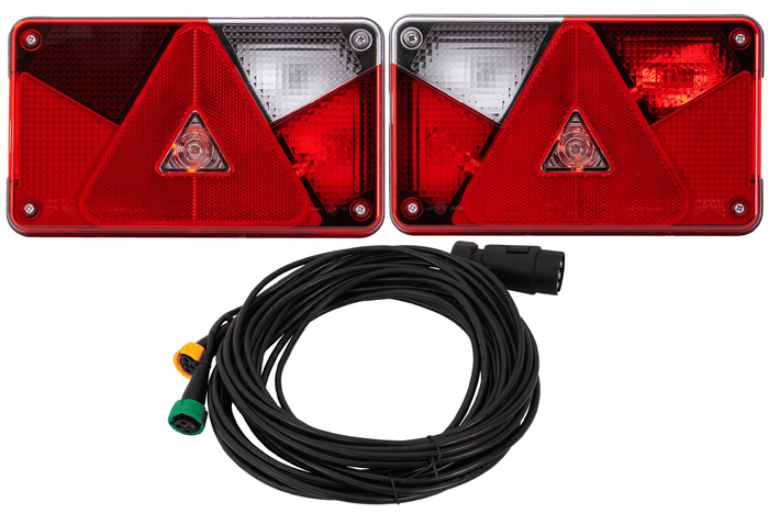 ASPÖCK MULTIPOINT V Rückleuchten + MANTES 7m 7-PIN Kabelbaum