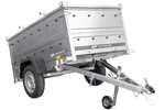 Leichter Anhänger 200x106 UNITRAILER GARDEN 200 KIPP mit BIS-Seitenwänden und Aluminiumabdeckung