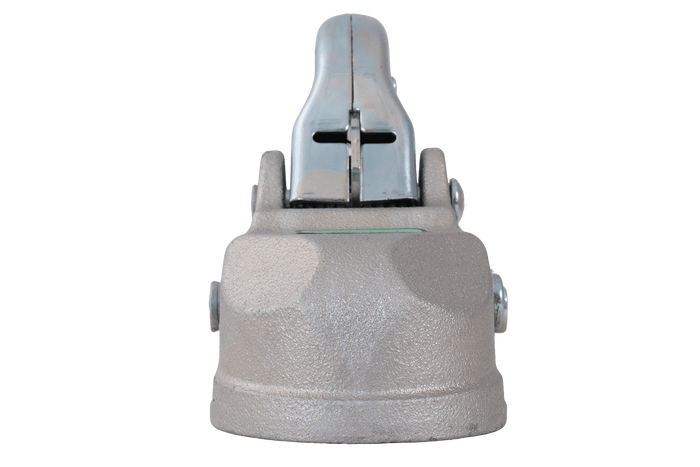 KNOTT K35-A Kugelkopfkupplung für einen 3500kg Anhänger mit einer 50mm Rohrdeichsel, Gusseisen