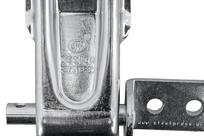 Seitenscharnier mit Griff STEELPRESS ZW-01.270A+UZ-01B komplette Anhängerseitenmontage