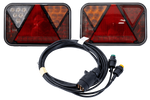 FRISTOM LED-Rücklichter + MANTES 4m 7PIN Kabelbaum