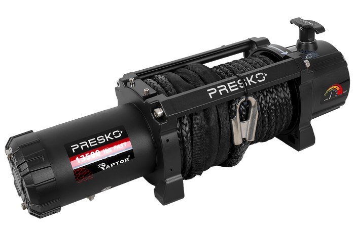 Elektrische Seilwinde für PRESKO RAPTOR 13.5FS 12V 6130kg Anhänger mit 24m Seil