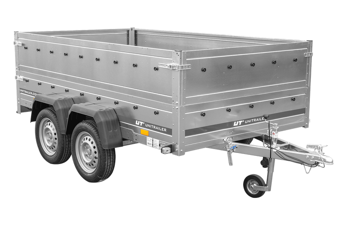 Autotransportanhänger 264x150 UNITRAILER GARDEN 265/2 KIPP mit BIS-Seitenwänden