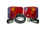 Lichtset: DOBPLAST Rückleuchte+ DOBPLAST LED-Umrissleuchte + MANTES 7m mit 13-Poligem Kabelbaum + Schnellverbinder