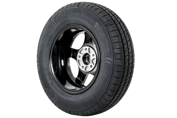 Verstärktes Anhängerrad REIFEN KENDA 185/80 R14C 104/102N ALU FELGE STARCO poliert 5.5Jx14"H2 5x112 ET:30