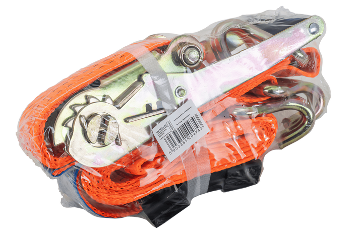 3-Punkt-Transportgurt mit Spannvorrichtung für UNITRAILER-Anhänger 3 m/50 mm/4 t orange