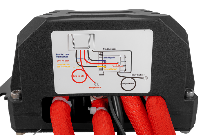 Elektrische Seilwinde für PRESKO RAPTOR 13.5FS 12V 6130kg Anhänger mit 24m Seil