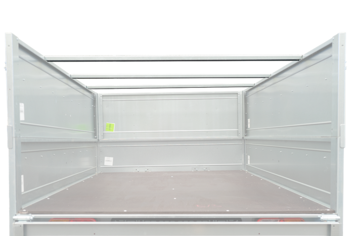H-0-Flachrahmen mit Planenabdeckung für den UNITRAILER GARDEN TRAILER 230 KIPP-Anhänger