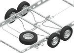 KNOTT Reserveradhalterung für Wohnwagen 1475-1850mm