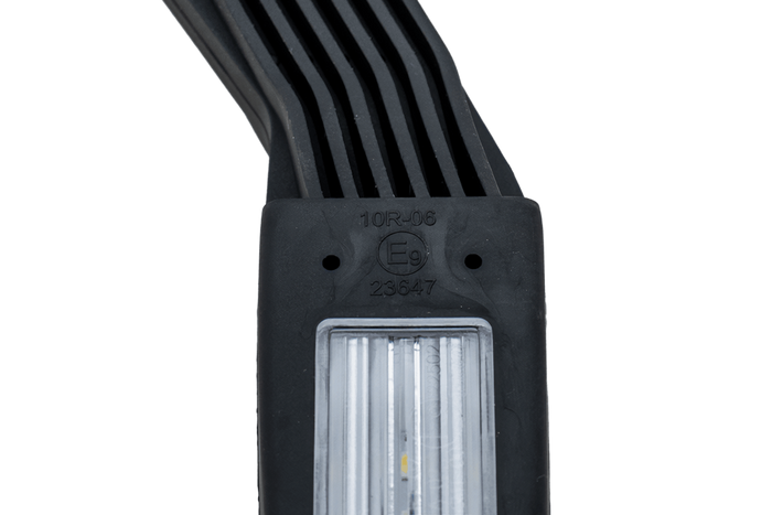 FRISTOM FT-145 LED Umrissleuchte, links, auf einem Gummiarm