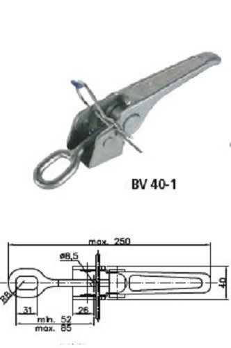 WINTERHOFF BV 40-1 Anhängerkupplung für exzentrische Anhängerseitenverriegelung