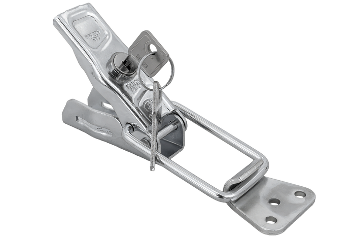 Seitenkupplung mit STEELPRESS ZB-13A+Z-11A Verschluss, komplettes Anhängerseitenschloss mit Schlüssel