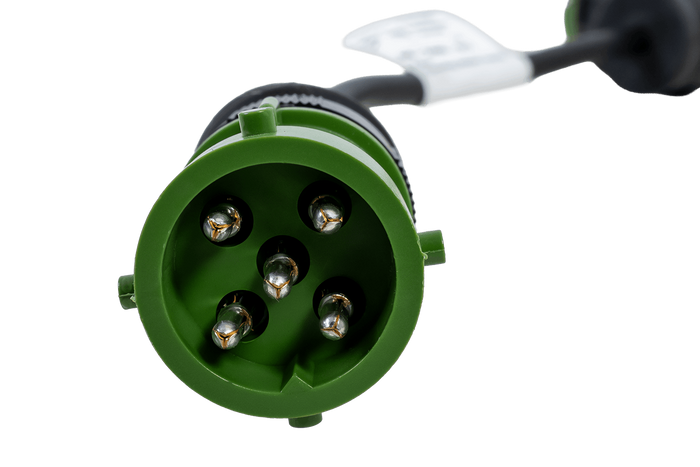 Bajonettadapter 5-polig / abgewinkelter Stecker ASS2 7-polig ASPÖCK rechter Adapter