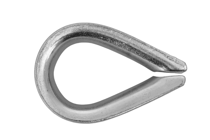 DROMET KU10 Seilkausche Stahlmuschel 10mm