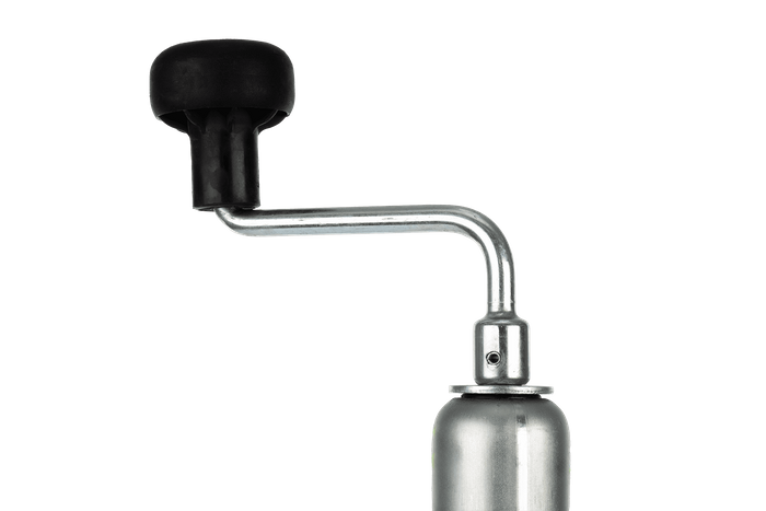 Ausziehbare Kurbelstütze WINTERHOFF ST48-120 für 150-kg-Anhänger 600–820 mm