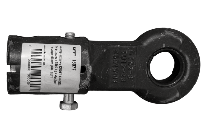 OUTLET KNOTT KK6220S Ösenkupplung für 3500 kg Anhänger mit 60 mm Rohrzugstange