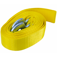 Abschleppseil mit Haken UNITRAILER Abschleppgurt 4,5m/50mm/5t gelb