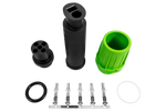 MANTES wasserdichter Stecker für Anhängerrückleuchten, Bajonett, 5-polig, grün, rechts