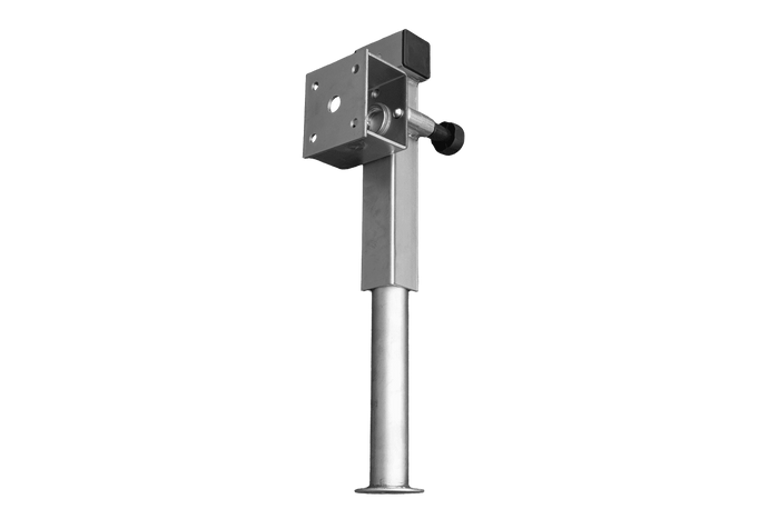 UNITRAILER D-110.000.049 ausziehbare Kurbelstütze für 1300 kg Pritschenanhänger 410-645 mm