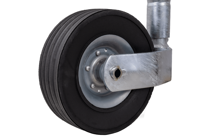 KNOTT TK48 Stützrad, Wellrohr, 300 kg, 48 mm, 700–940 mm