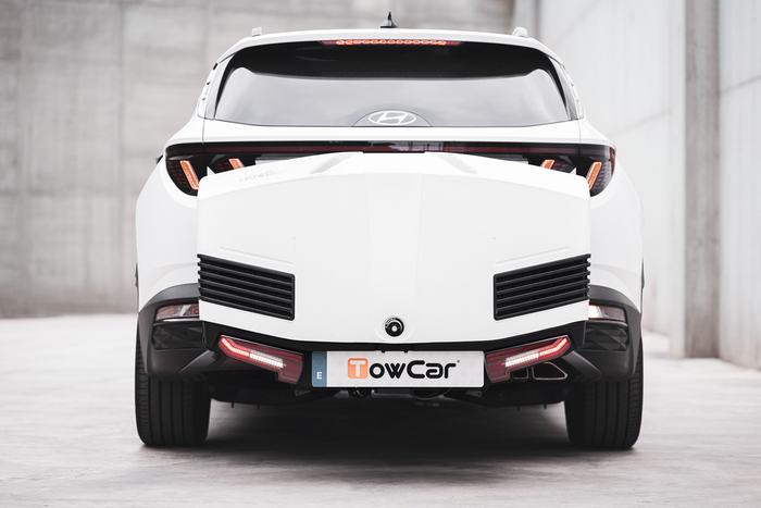 Towbox Alpha Classic Grau - Anhängerkupplungs-Gepäckbox