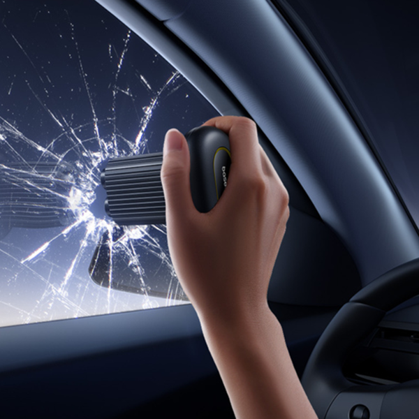 BASEUS GoTrip DT1 2-in-1 Sicherheitshammer für Fenster, Rettungsmesser für Sicherheitsgurte