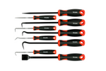 YATO YT-08426 Hakenset mit Griff, 8 Haken und Dichtungsschaber