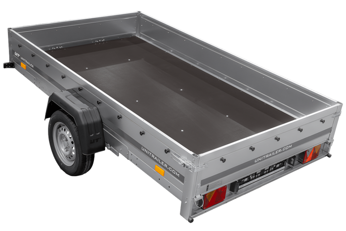 Einachsanhänger auf Blattfedern 264x150 UNITRAILER GARDEN 265/R KIPP
