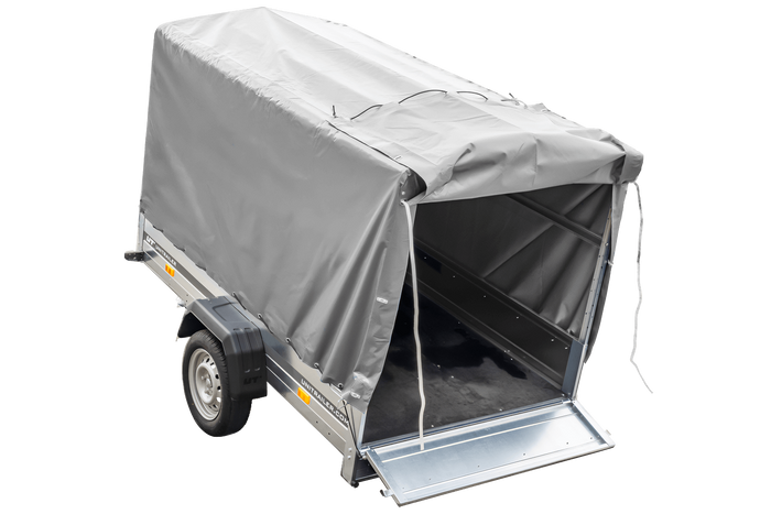PKW-Anhänger 230x125 UNITRAILER GARDEN 230 KIPP mit  grauer Hochplane 110 cm
