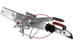 Auflaufvorrichtung AL-KO 60S/2 mit AK161-Kugelkupplung für einen 750-kg-Anhänger mit Vierkantdeichsel