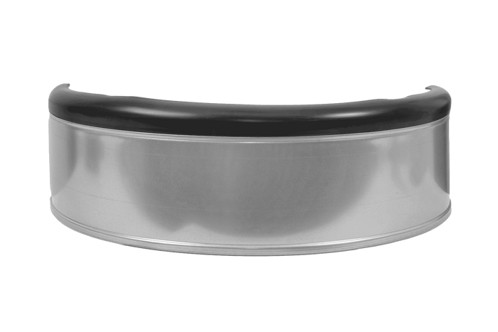Kotflügel für Anhänger 13-15" DOMAR DK7110 Radlauf 820/240 mm Metall mit Gummikante
