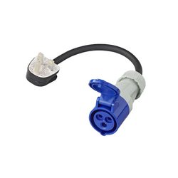Adapter mit CEE-Stecker und UK-Steckdose, UK ProPlus 373522DE, Kabellänge 40 cm, 16 A, 230 V 