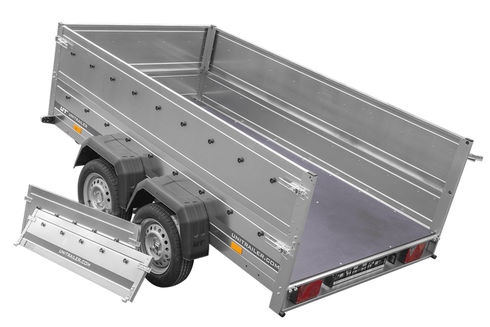 Autotransportanhänger 264x150 UNITRAILER GARDEN 265/2 KIPP mit BIS-Seitenwänden