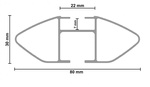 G3 Pacific Aero 64.210-68.148 Aluminium-Dachträger