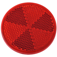 Rot Reflektor 60 mm mit Klebeband
