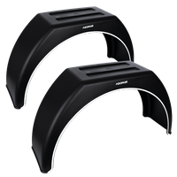 Satz mit zwei Kotflügeln für einen 14-17" Anhänger DOMAR DK3110 flache Radkästen 870/260mm